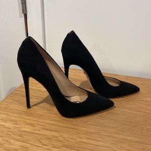 Sam Edelman Black Suede Danna Pumps